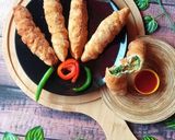 চিজী চিকেন স্পাইরাল রোল রেসিপির ধাপ 9 ছবি