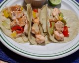 A picture of step 4 of Salmon Alambre.
