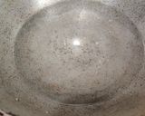 A picture of step 4 of Kesari Sheera.
