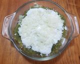 A picture of step 2 of Green Tamal Pudding.
