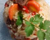 Foto del paso 6 de la receta: Arroz con carne y zanahorias🥕🥕🥕🥕🥩🥩🥩🍀🌟🍀🌟🍀🌟