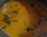 A picture of step 3 of Gujarat Kadi and khichadi.