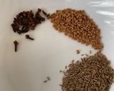 A picture of step 1 of Kadhi masala.