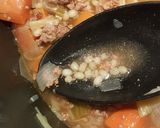 A picture of step 6 of Hearty Beef & Barley Soup.
