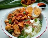 Foto langkah ke 4 dari resep Nasi Bakmoy Ayam plus Gorengan Udang.