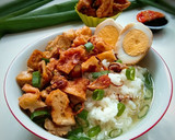 Foto langkah ke 4 dari resep Nasi Bakmoy Ayam plus Gorengan Udang.