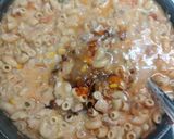 A picture of step 6 of Peri peri chicken macaroni.