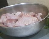 A picture of step 1 of Chicken biryani rice #eid Mubarak.