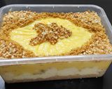 A picture of step 4 of Biscuits custard pudding.