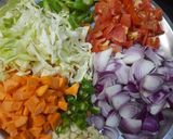 A picture of step 1 of Masala Khichdi.