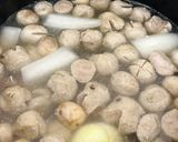Hình bước làm 2 của món Bún bò viên