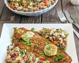 Quinoa bean salad with backed Bacsa fillet fish! রেসিপির ধাপ 5 ছবি