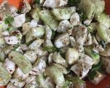 A picture of step 2 of Chestnut salad.