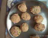 A picture of step 2 of Oats Tikki.