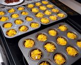 A picture of step 4 of Bacon Cheeseburger Bites.