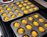 A picture of step 4 of Bacon Cheeseburger Bites.