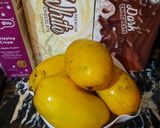 A picture of step 1 of Mango Cheese cake.