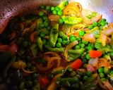 A picture of step 2 of One Pot Cooking (Vegetables Daliya Pulao).