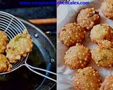 A picture of step 12 of Sabudana vada (sago vada).