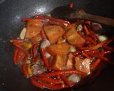 Foto langkah ke 4 dari resep Balado Terong Ikan teri.