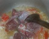 A picture of step 4 of Aaloo Gosht.