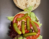 Foto del paso 7 de la receta: Hamburguesa crujiente de pollo en pan de cristal (crispy chicken burger)