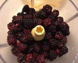 A picture of step 1 of Fresh Blackberry lce cream 🍨.