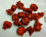 A picture of step 4 of Chicken 65.