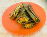 A picture of step 4 of Spinach paneer Veggie Rape.