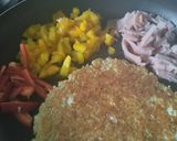 Foto del paso 4 de la receta: Torticas de coliflor a la pizza🧀🍕🍍🥓🌶️