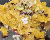 A picture of step 3 of Shahi Kesariya Coconut Mawa Modak.