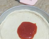 A picture of step 4 of Veggie chicken pizza.