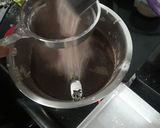 A picture of step 1 of Eggless chocolate Ganache Cake.