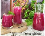 Foto langkah ke 5 dari resep Exotic Pink Juice (Buah Naga Nanas Pisang Kurma Sunkist Daun Mint).