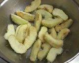A picture of step 1 of Eggless upside down apple cake.