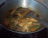 A picture of step 9 of Amchur methi okra with pasta chisel kheer.