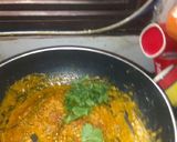 A picture of step 7 of Kala chana masala.