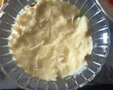 A picture of step 4 of 3 layered~Custard Fruit trifle.