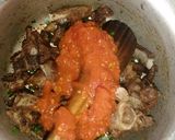 A picture of step 5 of Mutton curry.