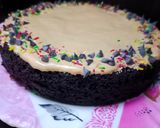 A picture of step 7 of Dalgona coffee Cake 🍰🍰🍰.