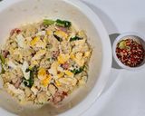 รูปขั้นตอนการทำที่ 3 ของ ข้าวผัดแหนม (ไมโครเวฟ)