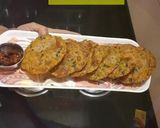 A picture of step 3 of Methi alu ke masala puri.