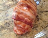 A picture of step 3 of Bacon Wrapped Stuffed Cream Cheese Beef Poblano Pepper.