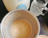 A picture of step 2 of Peanuts Butter Brownie Milkshake 😋.