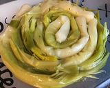 Une image de l'étape 6 de Poireaux au bouillon de porc (sauce vinaigrette).
