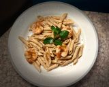Φωτογραφία βήματος 5 της συνταγής Penne Rigate Integrale με γαρίδες σε γλυκόξινη και μέντα❣️❣️ 💚🍤❣️❣️
