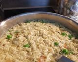 A picture of step 2 of Eggdrop soup.