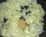 A picture of step 1 of Bolognese sauce.