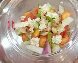 A picture of step 2 of Tofu Vegetable Salad.