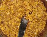 A picture of step 13 of Ultimate caramel crunch conflake brownie#valentines recipe.